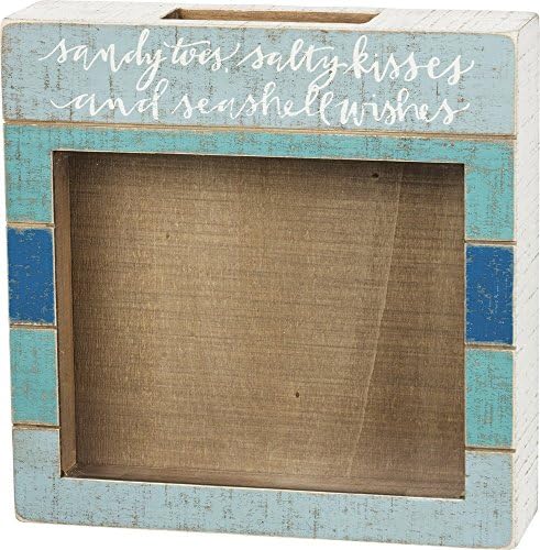 Primitives by Kathy Home Décor Shell Holder, 10" Square x 2.25", Multicolor - Image 2