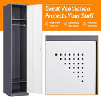 Metal Locker for Home, Dressing Room, Lockable Locker Cabinet - Image 4