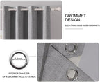 MIULEE 100% Blackout Linen Curtains - Image 4