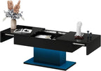 Black Modern Coffee Table with Hidden Storage - Image 6