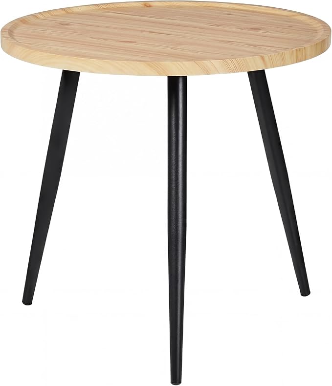 VECELO Modern Side Table, Round Small End Table, Exclusively Designed by VECELO