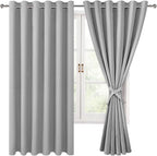 Grommet Blackout Curtains for Bedroom, 70 x 63 Inches, Window Drapes Living by Hiasan