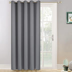 Yakamok Grey Room Darkening Curtains 84 inch Gray Sliding Door Drapes | 1 by Yakamok