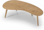 Camaflexi Mid Century Modern Abstract Shaped Coffee Table/Wood/Light Oak Finish - Image 8