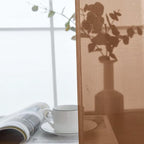 SpaceDresser Basic Rod Pocket Sheer Voile Window Curtain Panels Brown 1 Pair 2 - Image 4