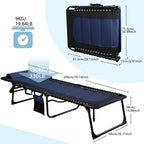Oversized Padded Outdoor Folding Lounge Chair - Image 3
