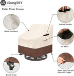 Patio Swivel Chair Cover 4 Pack, Waterproof Heavy Duty Patio Chair Covers - Image 4