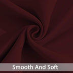Yakamok Burgundy Red Room Darkening Curtains 84 inch Sliding Door Drapes | 1 - Image 6