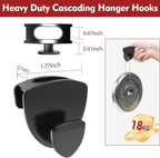 Latoxcaa Space Saving Standard Hanger Hooks 100Pcs, Upgrade Heavy Duty Space - Image 3