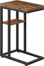 HOOBRO Foldable End Table, C Shaped Side Table - Image 4