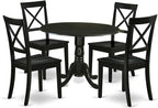 East West Furniture DLBO5-BLK-W 5 Piece Dinette Set by EastWestFurniture