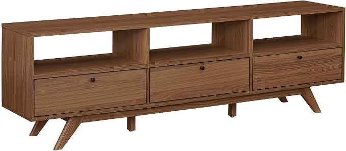 Walker Edison Kimi Mid Century Modern Minimalist Drop-Down Door Stand by WalkerEdison