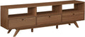 Walker Edison Kimi Mid Century Modern Minimalist Drop-Down Door Stand by WalkerEdison