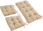 Wicker Chair Cushions of 3 Pieces, Waterproof Cushions by Aegisun