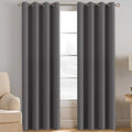 H.VERSAILTEX Microfiber Blackout Grey Curtains by HVERSAILTEX
