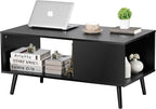 ZenStyle Mid Century Modern Coffee Table, Wooden Retro Coffee Table by ZenStyle