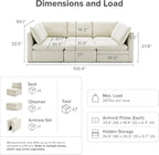 mopio Oversized Modular Sectional Sofa - Image 2