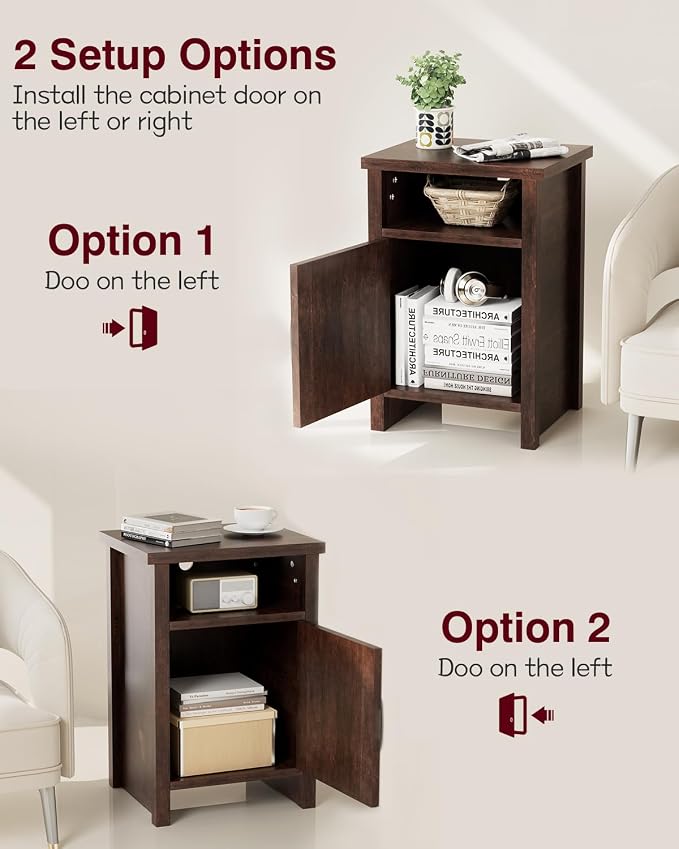 YESHOMY Farmhouse Modern Nightstand - Image 7