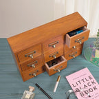 9 Drawers Library Card Catalog Cabinet - Image 5