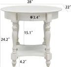 LEEMTORIG Oval Round End Table - Image 3