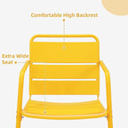 MELLCOM 3 Piece Patio Set, Small Patio Furniture Set - Image 7