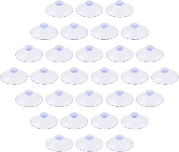 30 Pack Glass Table Suction Cups - 45mm Rubber Suckers by Qjaiune