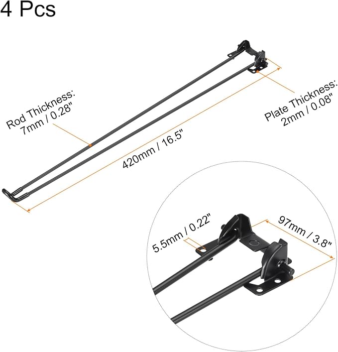 uxcell Folding Table Legs - Image 2