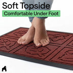 GORILLA GRIP 100% Waterproof All-Season WeatherMAX Doormat, US Designed Natural - Image 8
