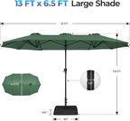 SUPERJARE 13FT Outdoor Patio Umbrella - Image 7