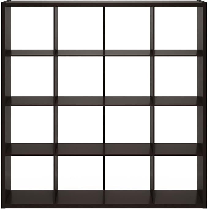 Furinno Cubicle Book Shelf, 16-Cube Bookshelf, Extra Thick Frame Reversible - Image 9