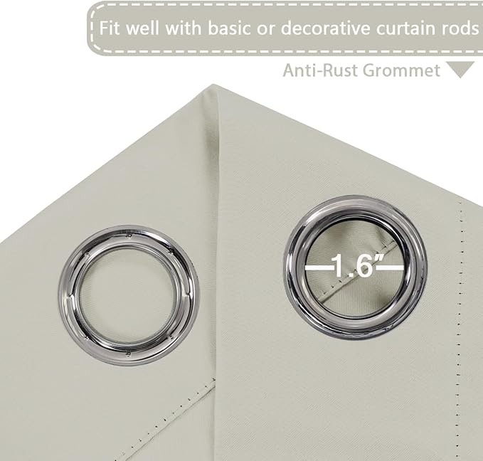 H.VERSAILTEX Blackout Patio Curtains 100 x 84 Inches - Image 3