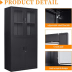 Black Metal Storage Cabinet - Image 5