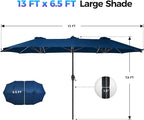 SUPERJARE 13ft Outdoor Patio Umbrella - Image 8