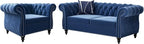 QHITTY 2 Piece Living Room Set, Sectional Chesterfield Sofa Chair Contemporary by QHITTYFurnitureLife