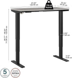 Bush Business Furniture 48-inch Electric Height Adjustable Standing Desk - Image 7