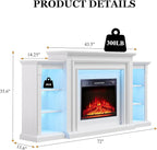 72" LED Lights Electric Fireplace - Image 2