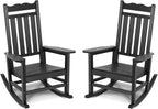 Stoog All-Weather Outdoor Rocking Chairs Set of 2, Oversized Rocking Chairs by Stoog