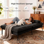 COMHOMA Convertible Futon Sofa Bed, 72″Fabric Futons Couch - Image 6