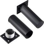 Set of 4 Furniture Legs 4.7 Inch, Adjustable Aluminum Alloy Cabinet Legs - Image 2