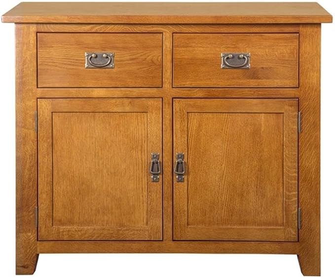 Crafters and Weavers Arts and Crafts 2-Drawer Solid Wood Cabinet in Cherry - Image 4
