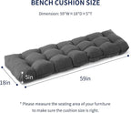 IPYNBAP Outdoor Bench Cushion, Waterproof Bench Cushion - Image 2