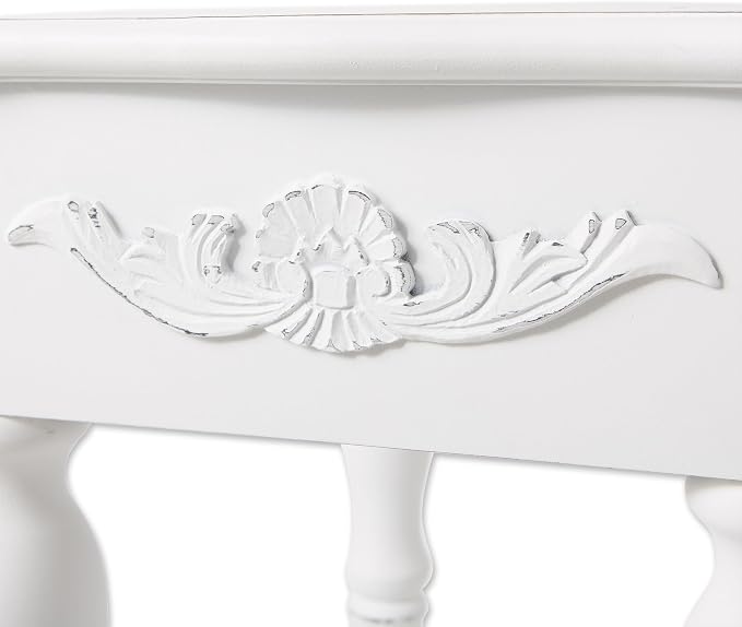 Sunshine Megastore Carved White Side Table - Image 8