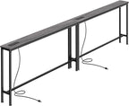 SUPERJARE 102.4 Inch Sofa Table by SUPERJARE