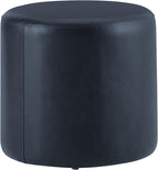 Studio Living® 19” Wentworth Ottoman Round Faux Leather Bench, Stationary - Image 5