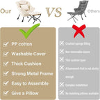 Lvory Lazy Chair with Ottoman, Large Velvet Accent Chair with a Throw Pillow - Image 6