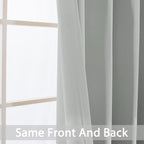 Yakamok Room Darkening Curtains 62x96 inch Length Light Grey-Living Room | 2 - Image 6