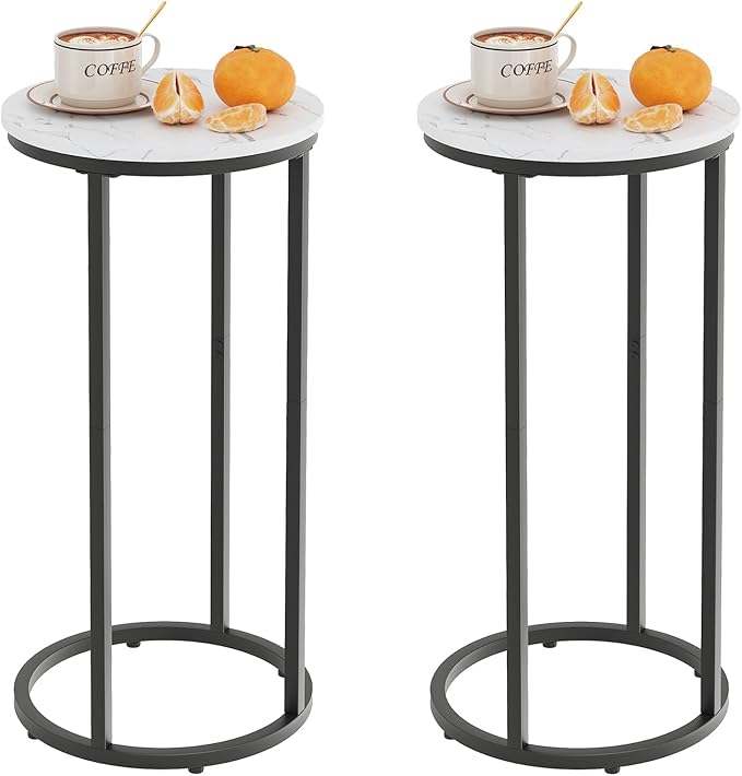 C Shaped End Table, Couch Side Tables by Easy+Paws