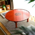 Round Korean Coffee Table Folding Leg Asia Antique Furniture Floor Table by Unknown