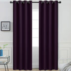 Yakamok Room Darkening Curtains 52x84 inch Length Dark Purple-Living Room | 2 by Yakamok