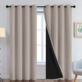 Yakamok Natural Blackout Curtains 90 Inches Long by Yakamok